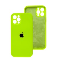 Чохол для iPhone 12 Pro Silicone Slim Full camera lime green