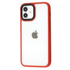 Чохол для iPhone 12/12 Pro Metal Buttons червоний