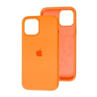 Чохол для iPhone 12 / 12 Pro Silicone Full помаранчевий / papaya