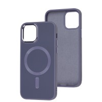 Чохол для iPhone 12 / 12 Pro Bonbon Leather Metal MagSafe lavender