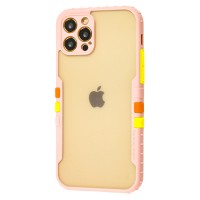 Чохол для iPhone 12 Pro Armor clear рожевий