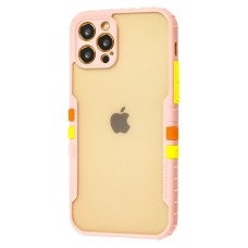 Чохол для iPhone 12 Pro Armor clear рожевий