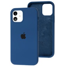 Чохол для iPhone 12/12 Pro Silicone Full синій / navy blue
