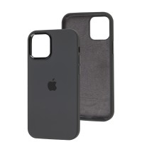 Чохол для iPhone 12 / 12 Pro New silicone case dark gray