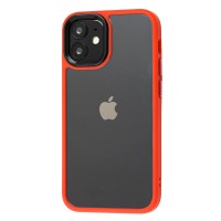 Чохол для iPhone 12 mini Metal Buttons червоний