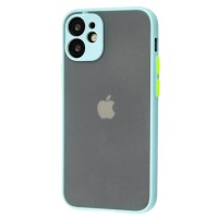 Чохол для iPhone 12 mini LikGus Totu camera protect бірюзовий