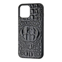 Чохол для iPhone 12 mini Reptile Croco чорний