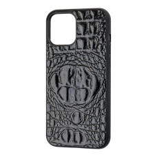 Чохол для iPhone 12 mini Reptile Croco чорний