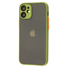 Чохол для iPhone 12 mini LikGus Totu camera protect зелений