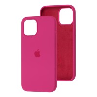 Чохол для iPhone 12 mini Silicone Full dragon fruit / малиновий