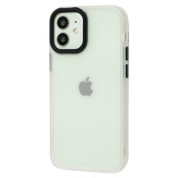 Чохол для iPhone 12 mini Totu Shadow Matte Metal Buttons білий