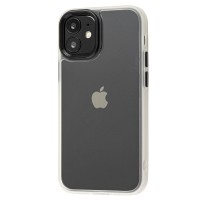 Чохол для iPhone 12 mini Metal Buttons білий