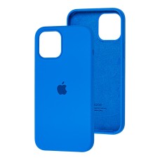Чохол для iPhone 12 mini Silicone Full синій / royal blue