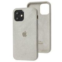 Чохол для iPhone 12 mini Alcantara 360 білий