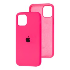 Чохол для iPhone 12 mini Silicone Full shiny pink