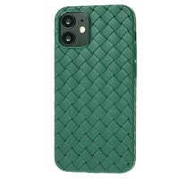 Чохол для iPhone 12 mini Weaving case зелений