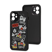 Чохол для iPhone 12 Brand Design mickey mouse чорний