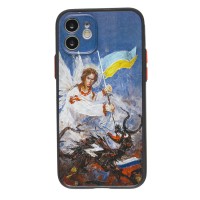 Чохол для iPhone 12 WAVE Ukraine Shadow Matte occupiers away