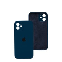 Чохол для iPhone 12 Silicone Slim Full camera abyss blue