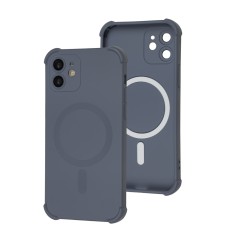 Чохол для iPhone 12 WAVE Silk Touch WXD MagSafe gray