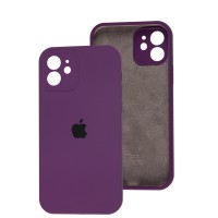 Чохол для iPhone 12 Silicone Slim Full camera purple