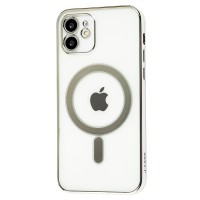 Чохол для iPhone 12 MagSafe J-case сріблястий