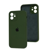 Чохол для iPhone 12 Square Full camera dark virid