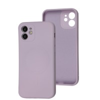 Чохол для iPhone 12 Wave colorful MagSafe black currant
