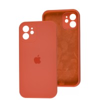 Чохол для iPhone 12 Silicone Slim Full camera pink citrus