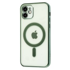 Чохол для iPhone 12 MagSafe J-case темно-зелений