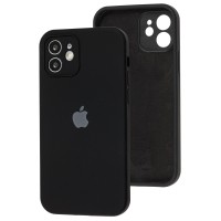 Чохол для iPhone 12 Silicone Slim Full camera чорний