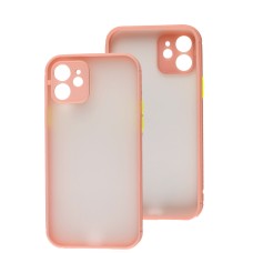 Чохол для iPhone 12 LikGus Totu camera protect рожевий