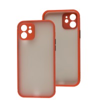 Чохол для iPhone 12 LikGus Totu camera protect червоний