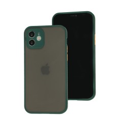 Чохол для iPhone 12 LikGus Totu camera protect оливковий