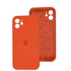 Чохол для iPhone 12 Silicone Slim Full camera orange