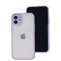 Чохол для iPhone 12 LikGus Totu camera protect бузковий