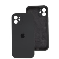 Чохол для iPhone 12 Silicone Slim Full camera charcoal gray