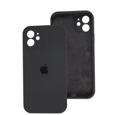 Чохол для iPhone 12 Silicone Slim Full camera charcoal gray