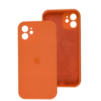 Чохол для iPhone 12 Silicone Slim Full camera kumquat