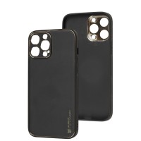Чохол для iPhone 13 Pro Max Leather Xshield black