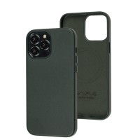 Чохол для iPhone 13 Max WAVE Premium leather MagSafe sequoia green
