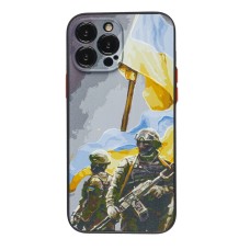 Чохол для iPhone 13 Max WAVE Ukraine Shadow Matte warriors of light