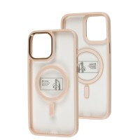 Чохол для iPhone 13 Pro Max Metal Bezel MagSafe рожевий