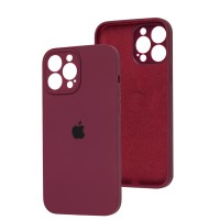 Чохол для iPhone 15 Pro silicone case Full Camera marsala
