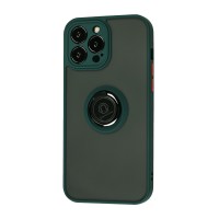 Чохол для iPhone 13 Pro Max LikGus Edging Ring оливковий