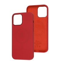 Чохол для iPhone 13 Pro Max MagSafe Silicone Full Size red