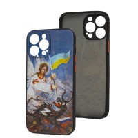 Чохол для iPhone 13 Max WAVE Ukraine Shadow Matte occupiers away