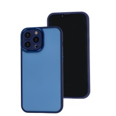 Чохол для iPhone 13 Pro Max Luxury Metal Lens синій