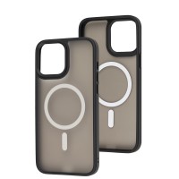 Чохол для iPhone 13 Pro Max WAVE Matte Colorful MagSafe black