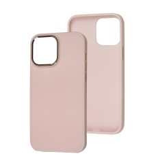 Чохол для iPhone 13 Pro Max Bonbon Metal style light pink
